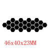 12/6Pcs 3D Hexagon Acrylic Mirror Wall Stickers DIY Mirrored Decorative Stickers