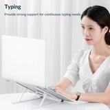 ORICO Portable Laptop Stand Riser Foldable Adjustable Notebook Holder Vertical Computer Stand desk 7 Angles for MacBook Tablets