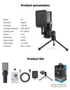 Condenser Professional Microphone Mic For PC Laptop Computer Gaming USB Wired Streaming Podcast Studio Mike Kit Gamer Accessory