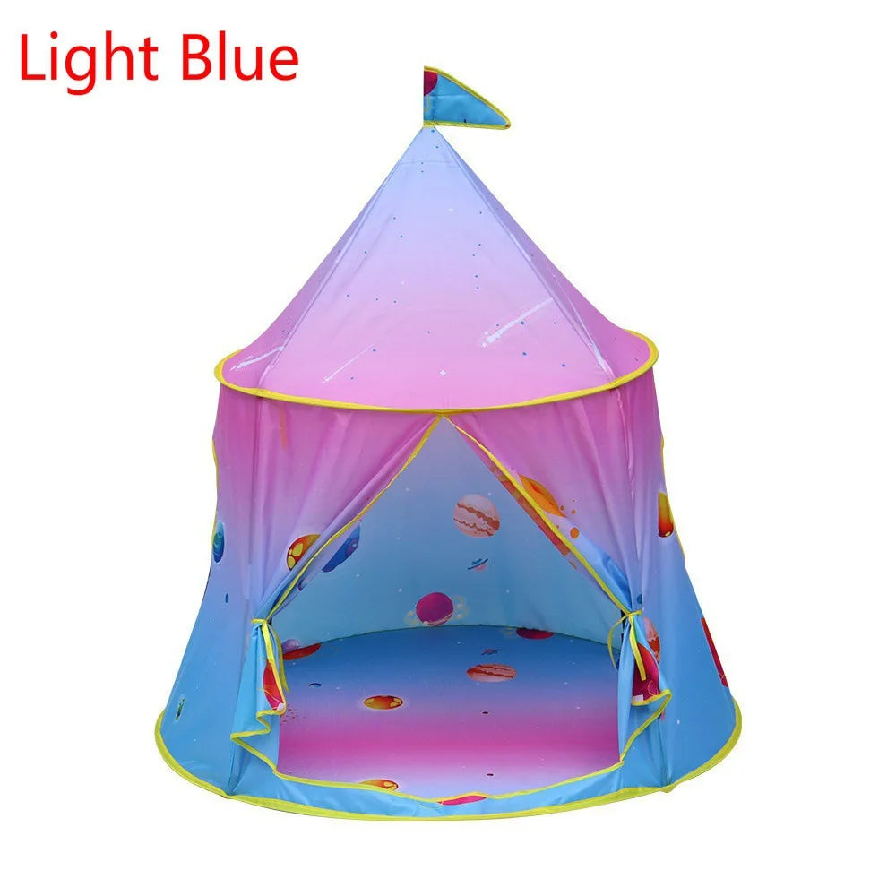 3 In 1 Tunnel Spaceship Tent House Play Toys Foldable Children Crawling Portable Ocean Pool Houses Toy Tents For Girls & Boys - happyshop365247
