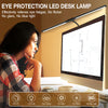 Double Head LED Clip Desk Lamp Architect Table Lamp for Home Office Lighting 3 Color Mode and 10 Dimmable Eye Protect Desk lamps