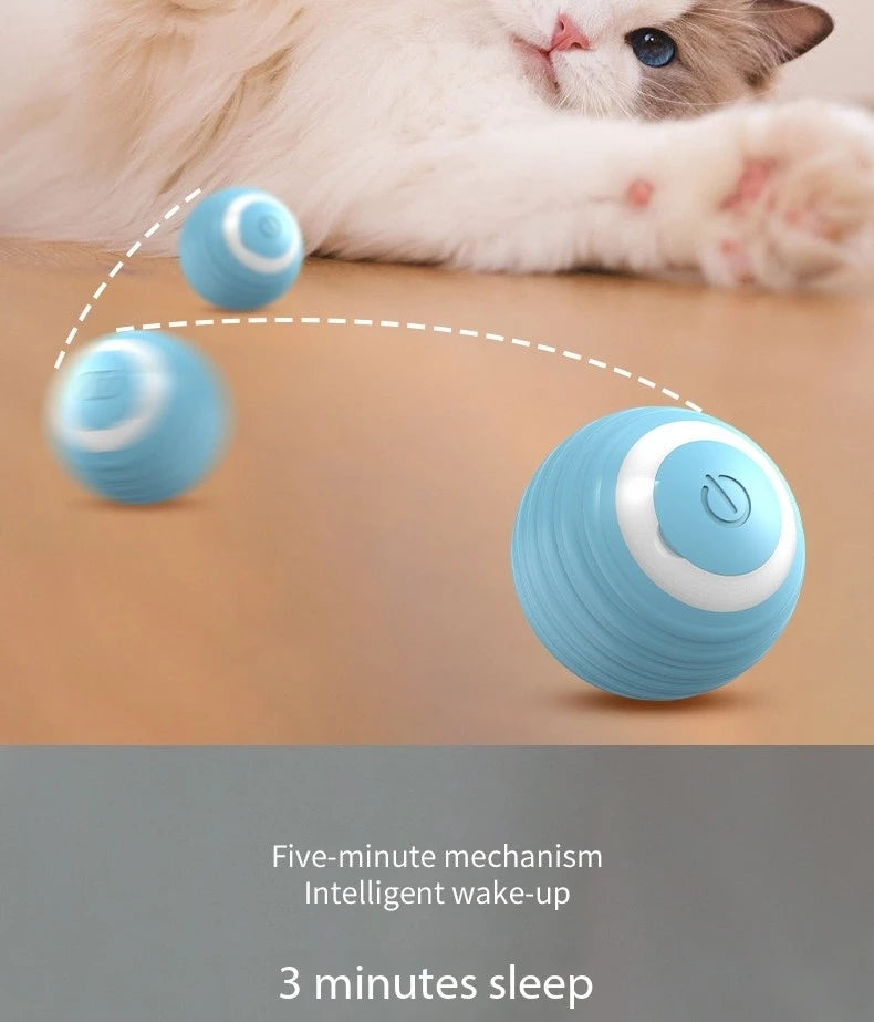 Cat Interactive Ball Smart Cat Toys Indoor Automatic Rolling Magic Ball Electronic Interactive Cat Toy Cat Game Accessories - happyshop365247
