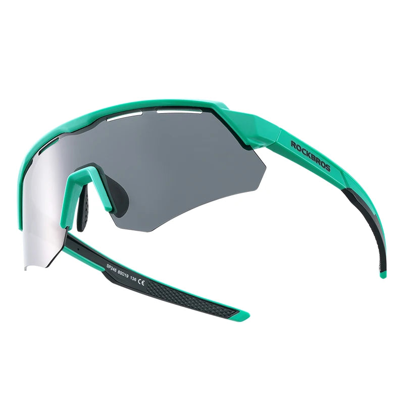 ROCKBROS Cycling Polarized Glasses 4Lens Interchangeable Myopia Frame Sunscreen UV400 Protection Sunglasses Men MTB Bike Glasses - happyshop365247