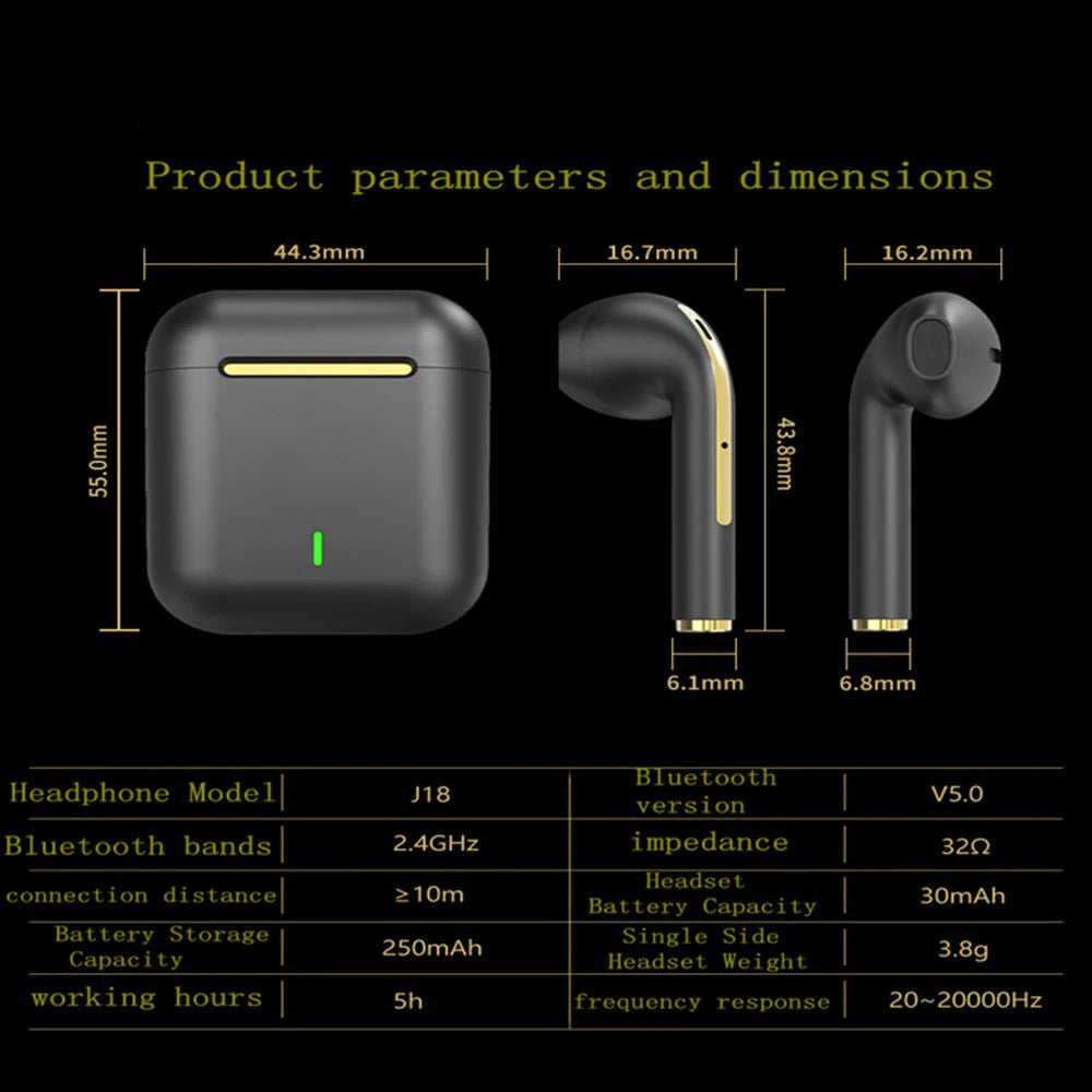 XIAOMI Wireless Bluetooth Headphones In Ear Stereo Sports Earphone Ture Wireless Bluetooth Headset With Mic - happyshop365247