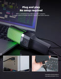 Condenser Professional Microphone Mic For PC Laptop Computer Gaming USB Wired Streaming Podcast Studio Mike Kit Gamer Accessory