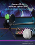 Condenser Professional Microphone Mic For PC Laptop Computer Gaming USB Wired Streaming Podcast Studio Mike Kit Gamer Accessory