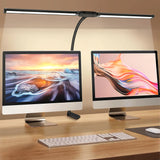 Double Head LED Clip Desk Lamp Architect Table Lamp for Home Office Lighting 3 Color Mode and 10 Dimmable Eye Protect Desk lamps