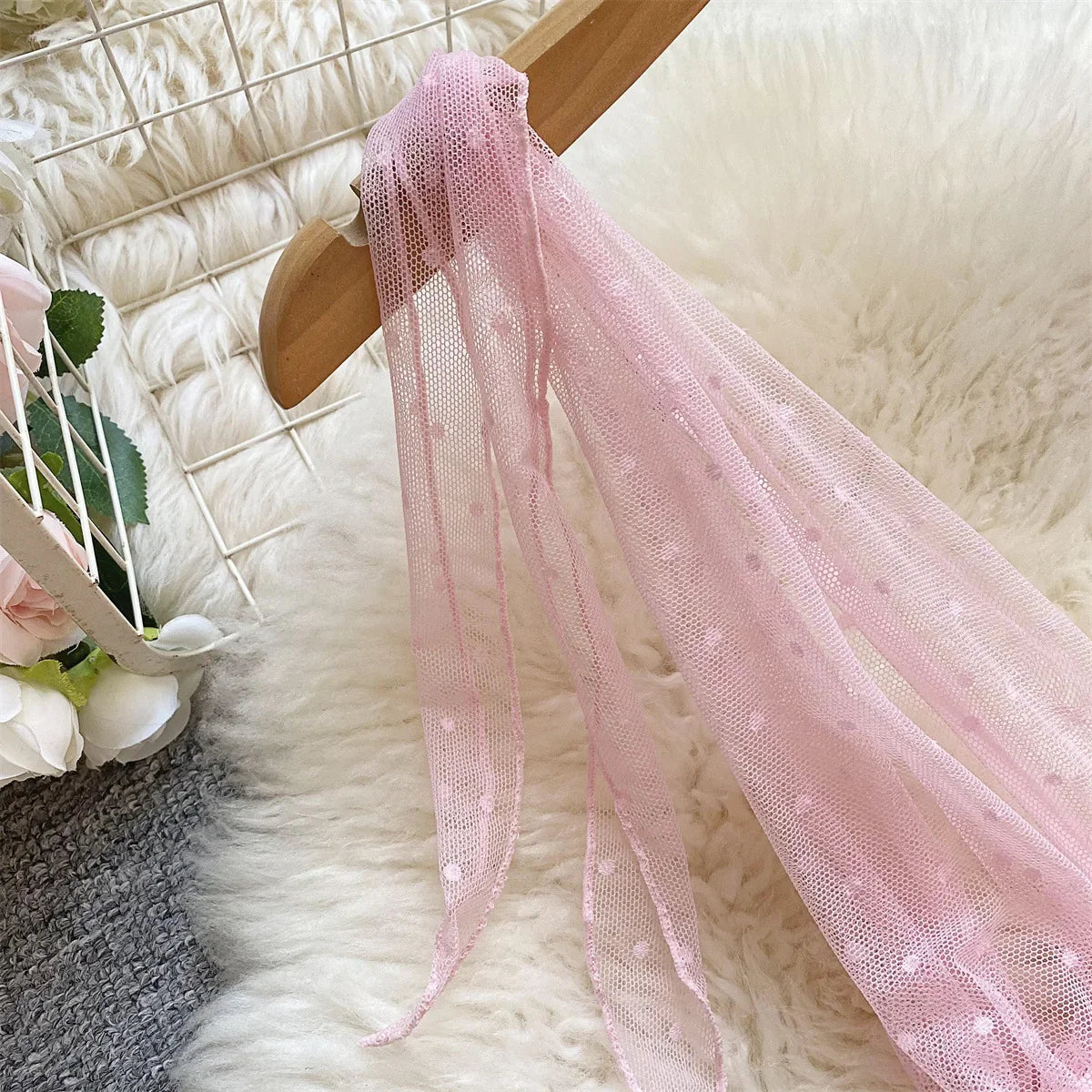 Babydolls Perspective polka dot deep V-mesh call of the night fuck nightgowns promotions 99% sales sexy female intimate Sex shop - happyshop365247