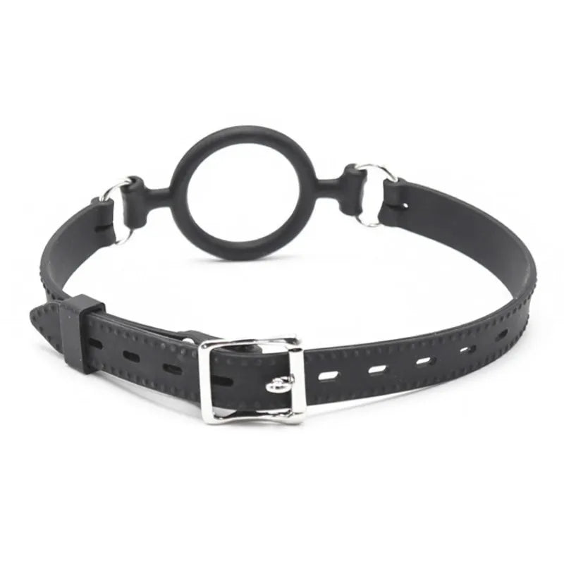 BDSM Flirting Open Mouth Gag with O-Ring Sex Bondage Restraints Sex Toys Roleplay Adult Erotic Play for Couples - happyshop365247