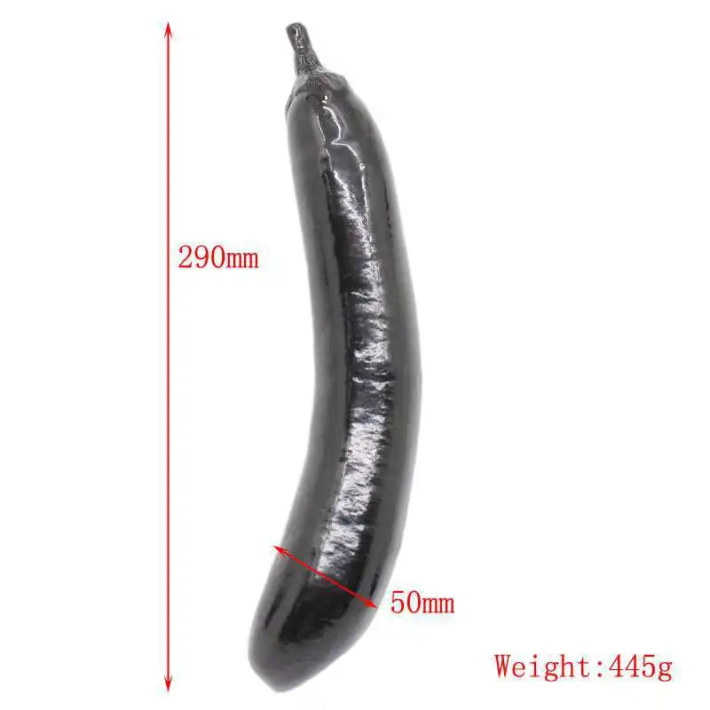 Eggplant Dildos Anal Plug Soft Penis Erotic Dick Butt Plug Stimulate Vagina Anus Phallus Masturbator Stick Sex Toys for Adult - happyshop365247