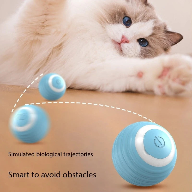 Cat Interactive Ball Smart Cat Toys Indoor Automatic Rolling Magic Ball Electronic Interactive Cat Toy Cat Game Accessories - happyshop365247