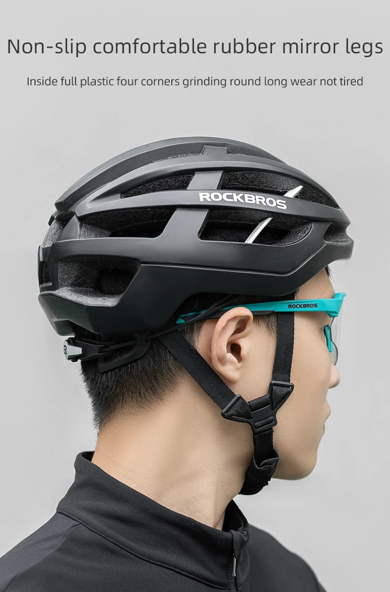 ROCKBROS Cycling Polarized Glasses 4Lens Interchangeable Myopia Frame Sunscreen UV400 Protection Sunglasses Men MTB Bike Glasses - happyshop365247