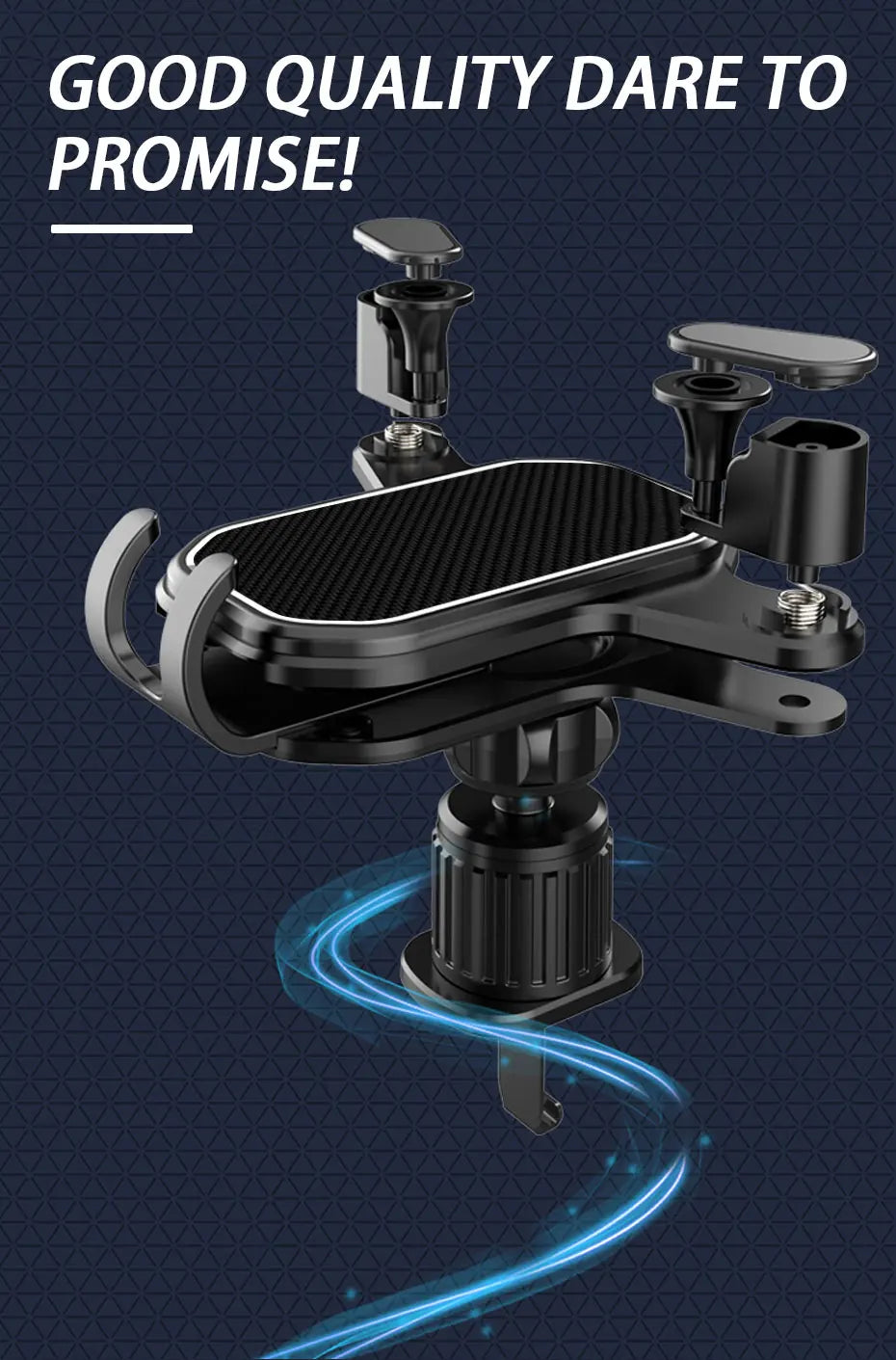 SEAMETAL Gravity Car Phone Holder Air Vent Hook Phone Mount 360-Degree Rotation Smart Phone Holder for Car One-Hand Placement - happyshop365247