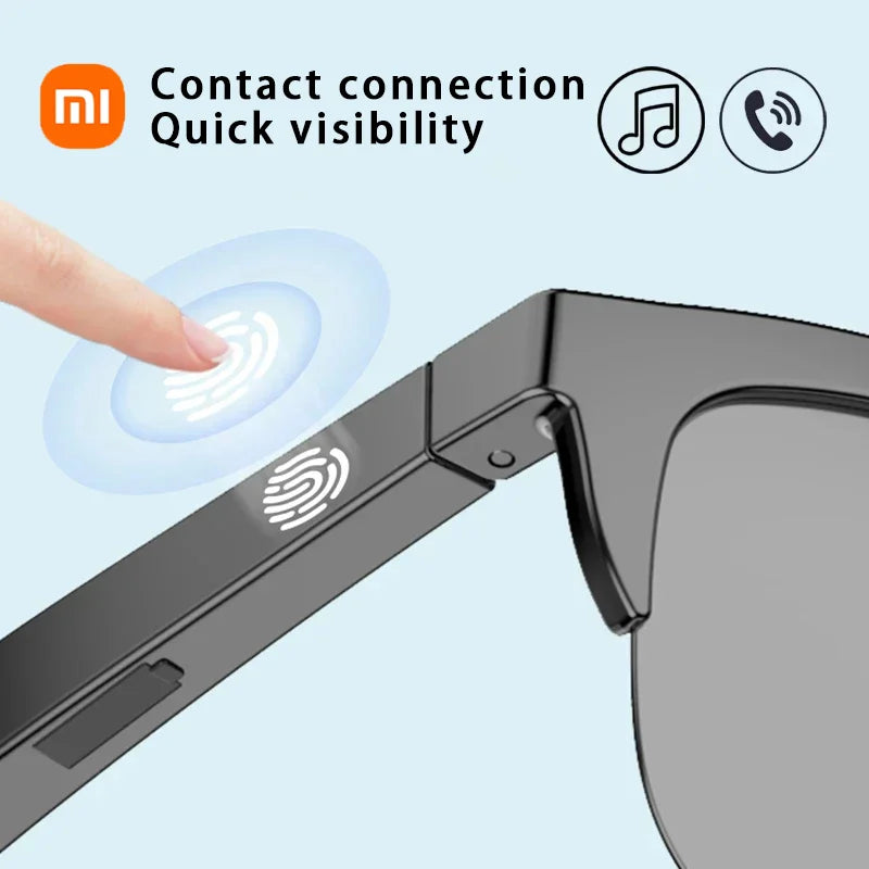 Xiaomi Smart Bluetooth V5.3 Sunglasses Glasses Call Outdoor Sports Headphones HIFI Black Technology Anti-touch UV For Men Women - happyshop365247