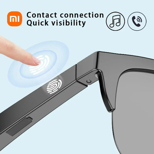 Xiaomi Smart Bluetooth V5.3 Sunglasses Glasses Call Outdoor Sports Headphones HIFI Black Technology Anti-touch UV For Men Women - happyshop365247