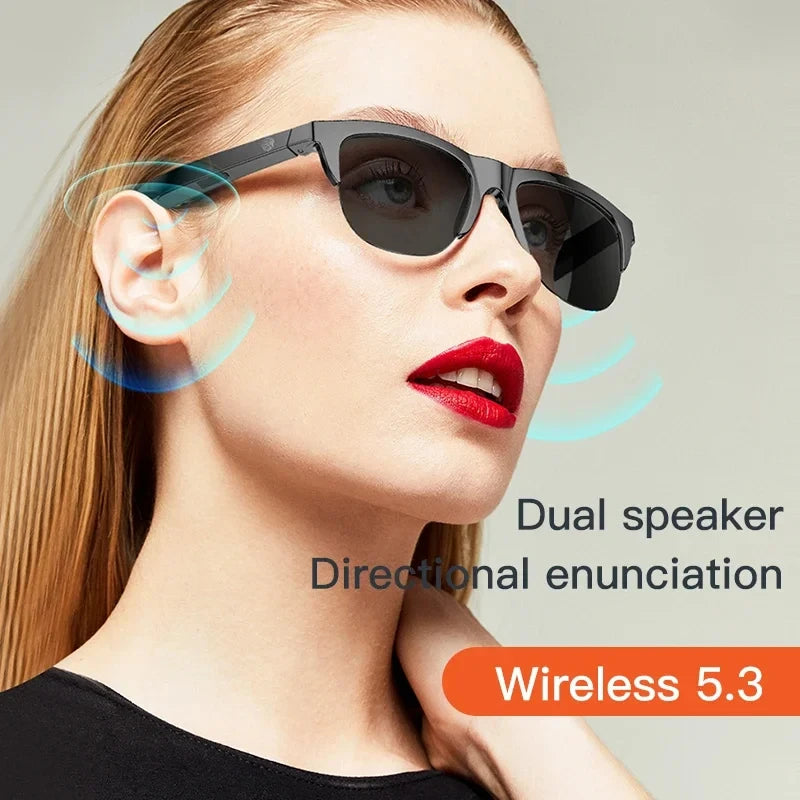 Xiaomi Smart Bluetooth V5.3 Sunglasses Glasses Call Outdoor Sports Headphones HIFI Black Technology Anti-touch UV For Men Women - happyshop365247
