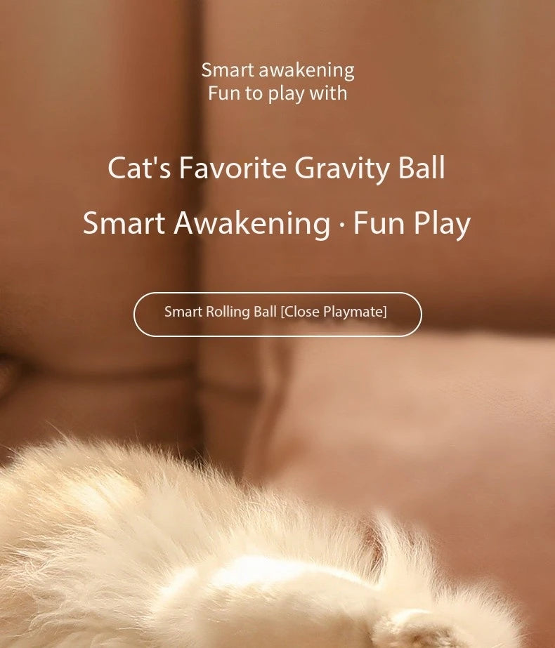 Cat Interactive Ball Smart Cat Toys Indoor Automatic Rolling Magic Ball Electronic Interactive Cat Toy Cat Game Accessories - happyshop365247