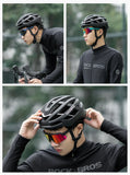 ROCKBROS Cycling Polarized Glasses 4Lens Interchangeable Myopia Frame Sunscreen UV400 Protection Sunglasses Men MTB Bike Glasses