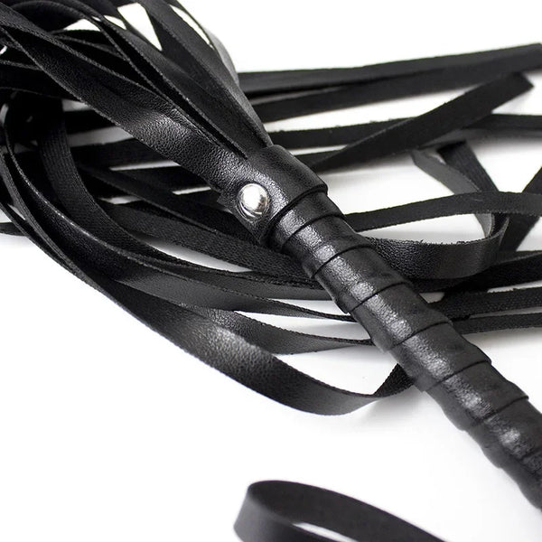 44cm PU Leathe Whip Sex Spanking BDSM  Handle Lash Gay Fetish Horse Adult Erotic Toys For Adults