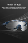 ROCKBROS Cycling Polarized Glasses 4Lens Interchangeable Myopia Frame Sunscreen UV400 Protection Sunglasses Men MTB Bike Glasses