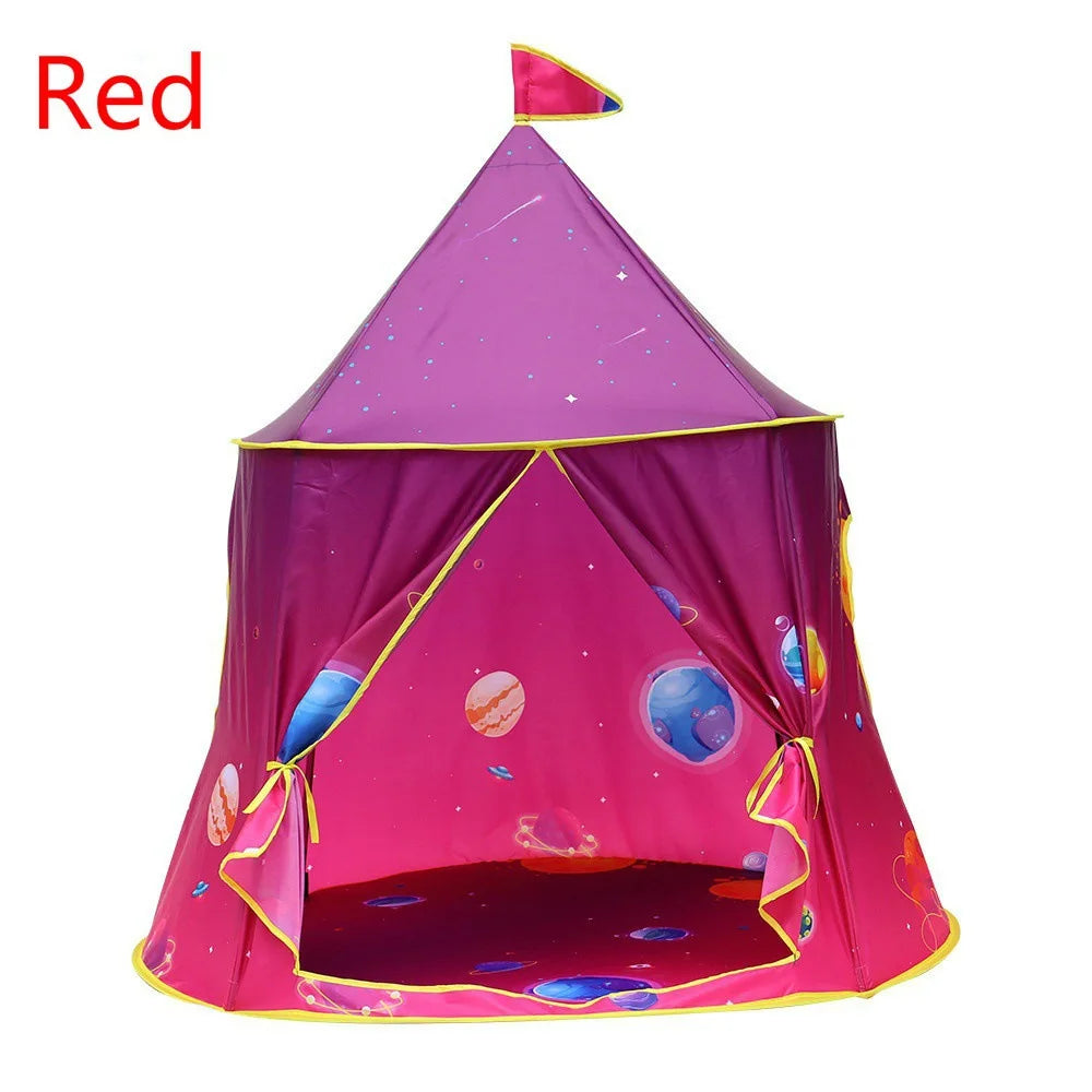3 In 1 Tunnel Spaceship Tent House Play Toys Foldable Children Crawling Portable Ocean Pool Houses Toy Tents For Girls & Boys - happyshop365247