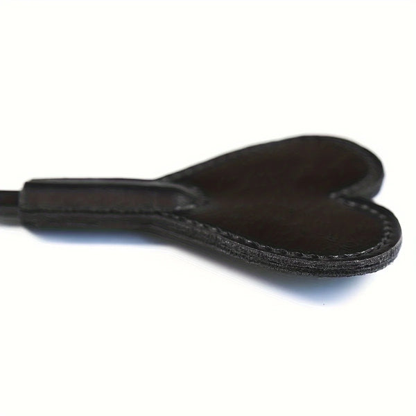 Spanking Paddle Heart Shaped Leather Short Holding Handle Slapping Paddle BDSM Adult Flirting Sex Play Toys For Women and Couple