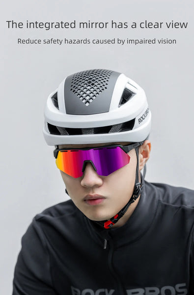 ROCKBROS Cycling Polarized Glasses 4Lens Interchangeable Myopia Frame Sunscreen UV400 Protection Sunglasses Men MTB Bike Glasses