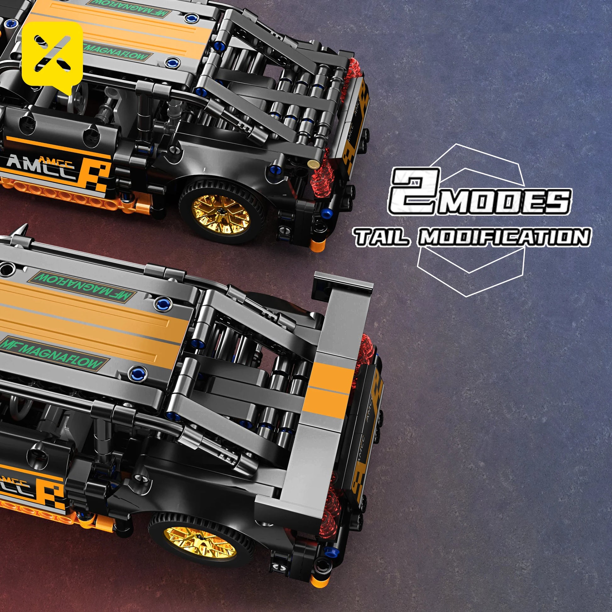 ToylinX 1/18 Sports Car Series Collectible Car 520pcs Building Technology Model Boy Kids Educational Racing Toy for Festive gift - happyshop365247