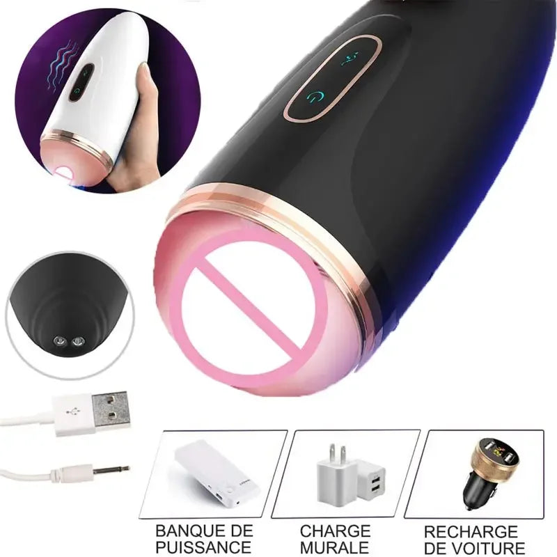 Chocho Women's Real Doll Phalus Double Costume For Man And Wife Vaginete Doll For Mens Pleasure Male Piston Vibrator - happyshop365247