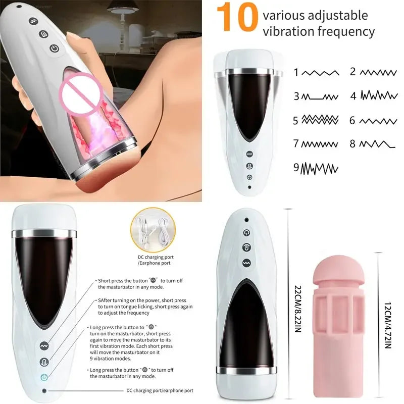 Chocho Women's Real Doll Phalus Double Costume For Man And Wife Vaginete Doll For Mens Pleasure Male Piston Vibrator - happyshop365247