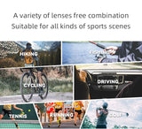 ROCKBROS Cycling Polarized Glasses 4Lens Interchangeable Myopia Frame Sunscreen UV400 Protection Sunglasses Men MTB Bike Glasses