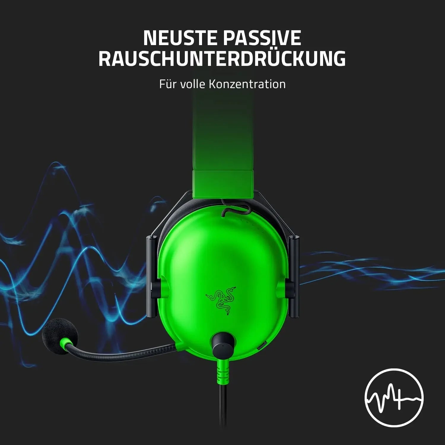Razer BlackShark V2 X Wired Esports Headset Advanced Passive Noise Cancellation, 7.1 Surround Sound, Hyperclear Cardioid Mic - happyshop365247