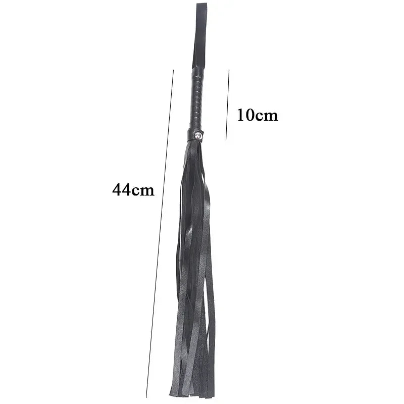 44cm PU Leathe Whip Sex Spanking BDSM Handle Lash Gay Fetish Horse Adult Erotic Toys For Adults - happyshop365247