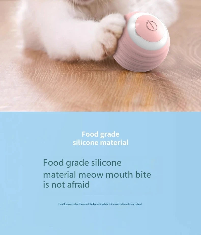 Cat Interactive Ball Smart Cat Toys Indoor Automatic Rolling Magic Ball Electronic Interactive Cat Toy Cat Game Accessories - happyshop365247