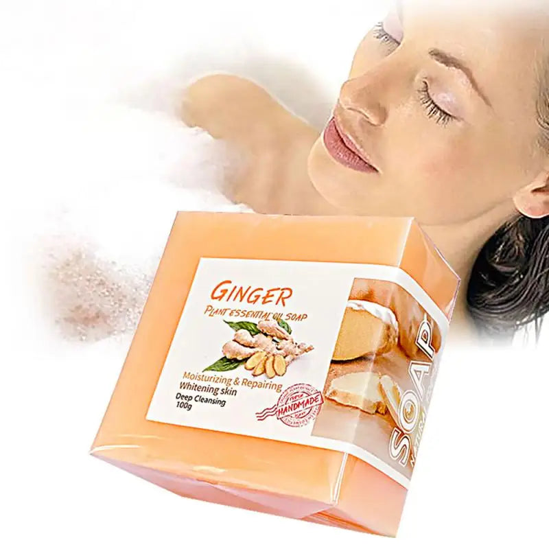 Lymphatic Detox Organic Ginger Soap 100g Weight Loss Ginger Soap Slimming Tummy Ginger Soaps Ginger Lymphatic Drainage For Women - happyshop365247