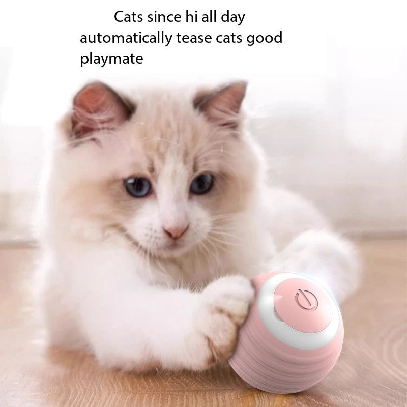 Cat Interactive Ball Smart Cat Toys Indoor Automatic Rolling Magic Ball Electronic Interactive Cat Toy Cat Game Accessories - happyshop365247
