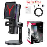Condenser Professional Microphone Mic For PC Laptop Computer Gaming USB Wired Streaming Podcast Studio Mike Kit Gamer Accessory