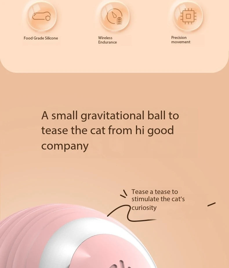 Cat Interactive Ball Smart Cat Toys Indoor Automatic Rolling Magic Ball Electronic Interactive Cat Toy Cat Game Accessories - happyshop365247