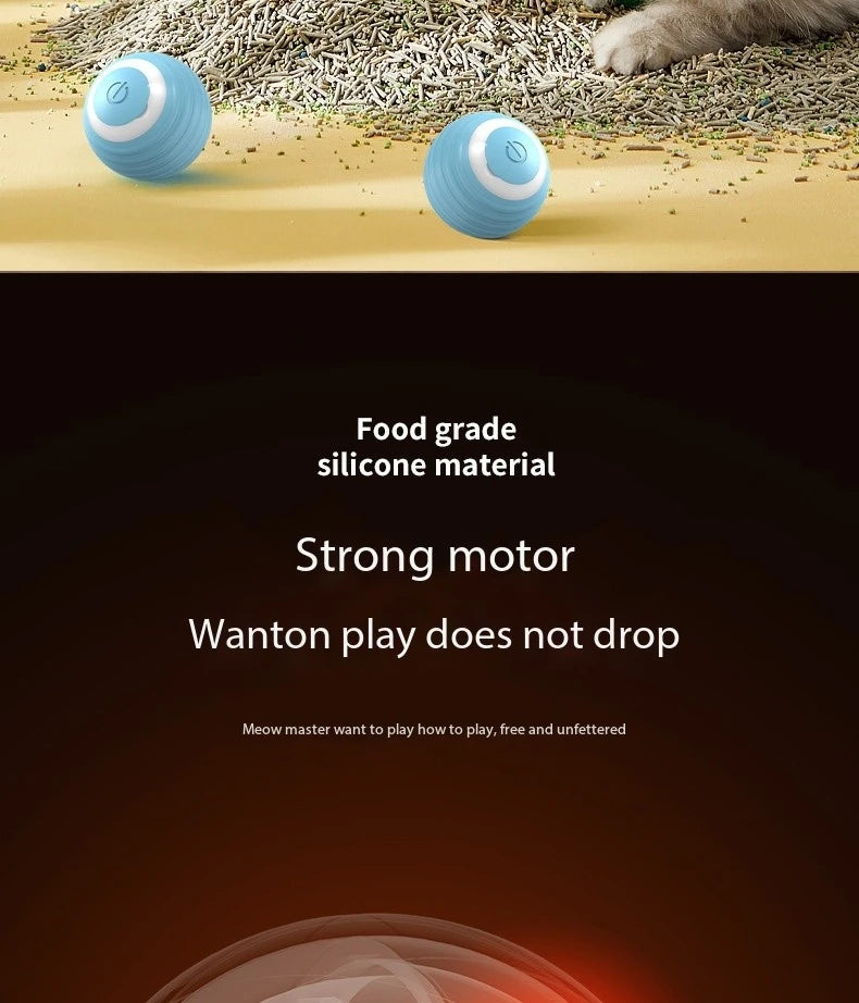 Cat Interactive Ball Smart Cat Toys Indoor Automatic Rolling Magic Ball Electronic Interactive Cat Toy Cat Game Accessories - happyshop365247