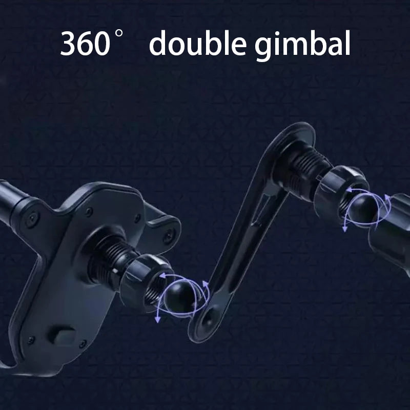 SEAMETAL Gravity Car Phone Holder Air Vent Hook Phone Mount 360-Degree Rotation Smart Phone Holder for Car One-Hand Placement - happyshop365247