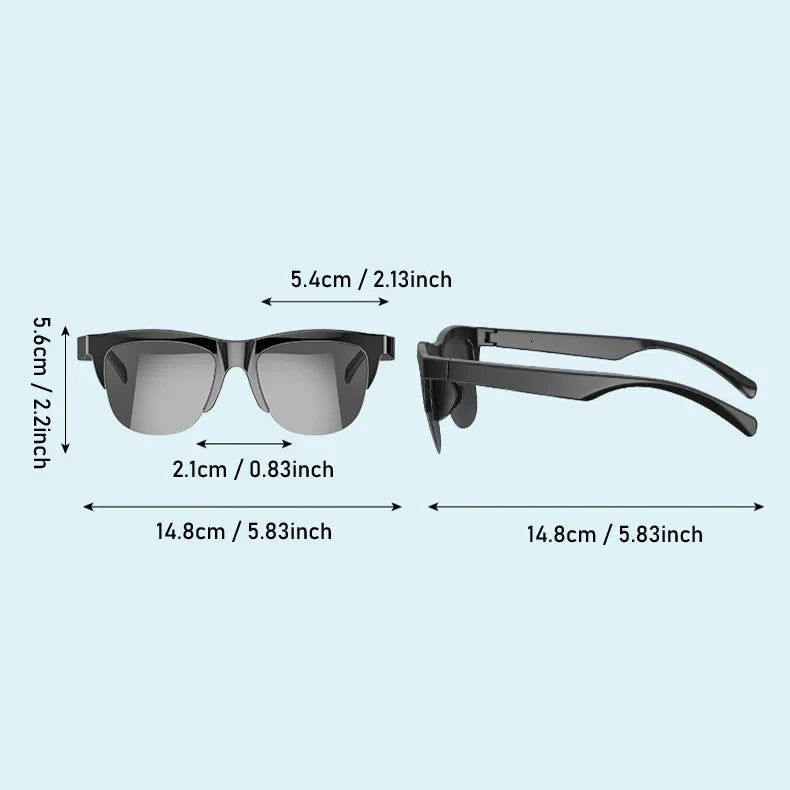 Xiaomi Smart Bluetooth V5.3 Sunglasses Glasses Call Outdoor Sports Headphones HIFI Black Technology Anti-touch UV For Men Women - happyshop365247
