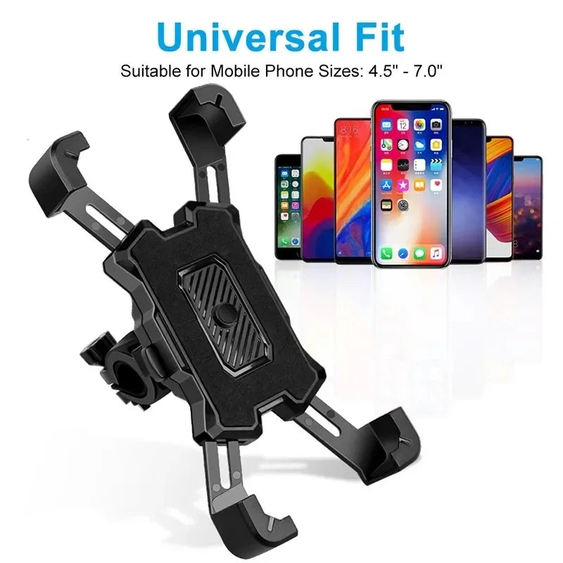 360° Rotatable Electric Bicycle Phone Holder for iPhone Xiaomi Riding MTB Bike Moto Motorcycle Stand Bracket Non-slip Cycling - happyshop365247