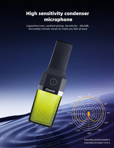 Condenser Professional Microphone Mic For PC Laptop Computer Gaming USB Wired Streaming Podcast Studio Mike Kit Gamer Accessory