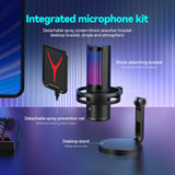 Condenser Professional Microphone Mic For PC Laptop Computer Gaming USB Wired Streaming Podcast Studio Mike Kit Gamer Accessory