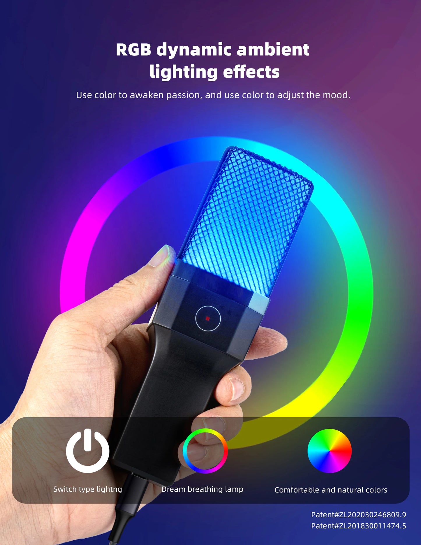 Condenser Professional Microphone Mic For PC Laptop Computer Gaming USB Wired Streaming Podcast Studio Mike Kit Gamer Accessory - happyshop365247