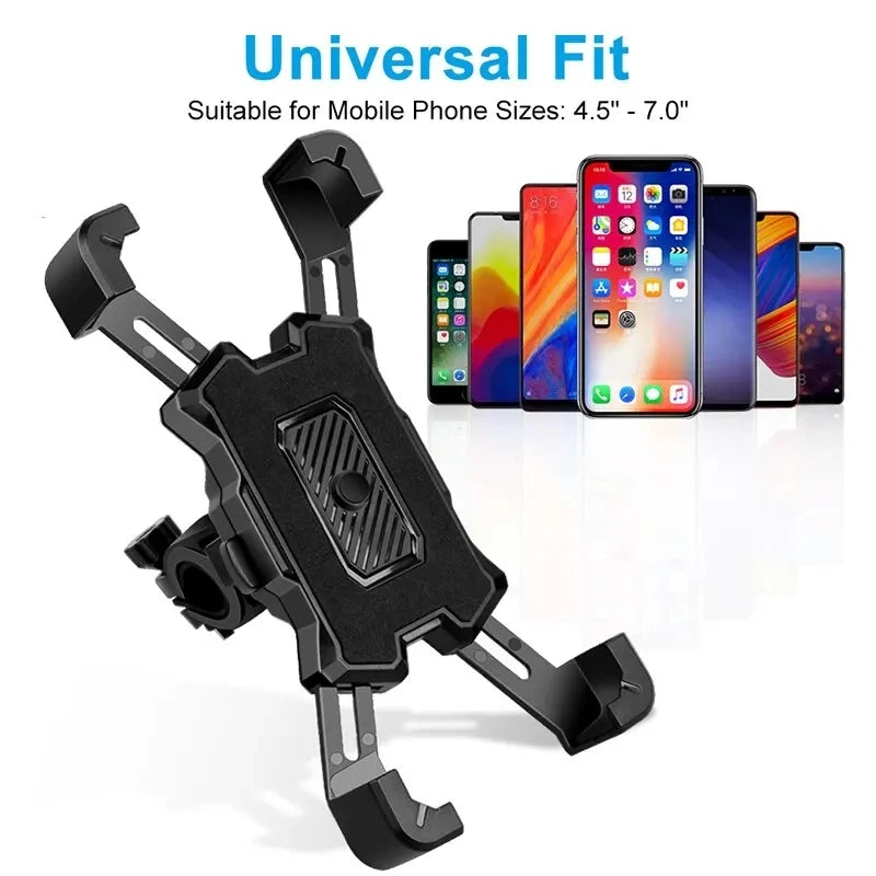 360° Rotatable Electric Bicycle Phone Holder for iPhone Xiaomi Riding MTB Bike Moto Motorcycle Stand Bracket Non-slip Cycling - happyshop365247