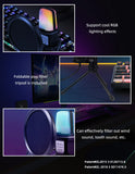 Condenser Professional Microphone Mic For PC Laptop Computer Gaming USB Wired Streaming Podcast Studio Mike Kit Gamer Accessory