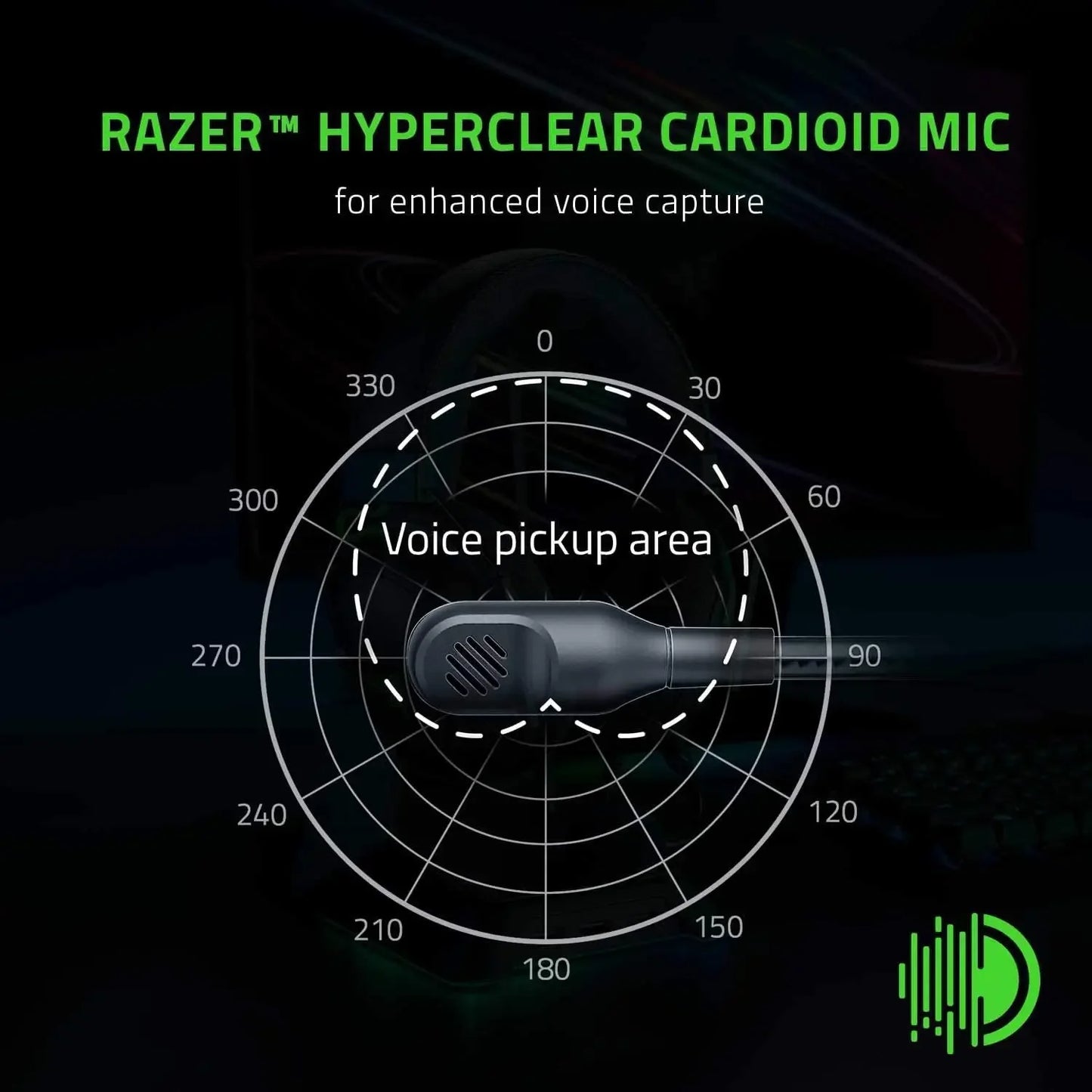 Razer BlackShark V2 X Wired Esports Headset Advanced Passive Noise Cancellation, 7.1 Surround Sound, Hyperclear Cardioid Mic - happyshop365247