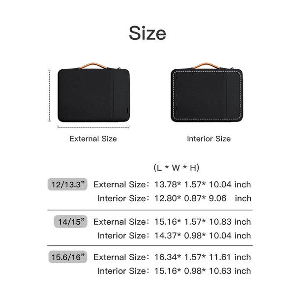 Laptop Case 12 13 15.4 15.6 inch Carrying Sleeve For Macbook Air M2 13.3 Pro M3 14 M1 Cover Huawei Xiaomi Dell Lenovo Shell BAG