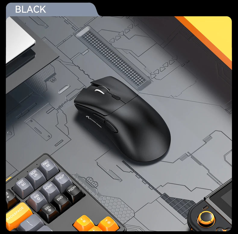 Attack Shark R1 Bluetooth Mouse,18000dpi,PAW3311,Wiredless Tri-mode Connection, Macro Gaming Mouse - happyshop365247